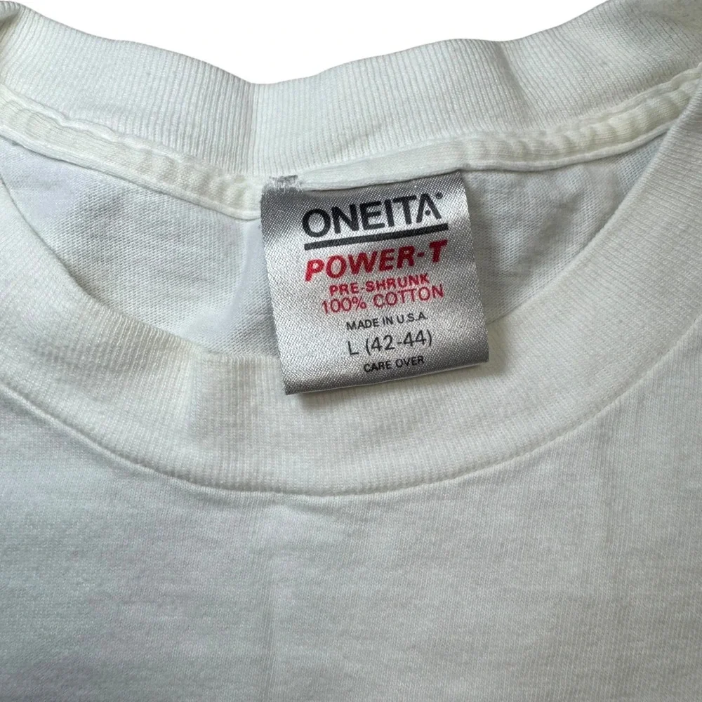 Vintage 1989 Oneita Power-T Schaefer's Munich tee L Germany crest‎ graphic